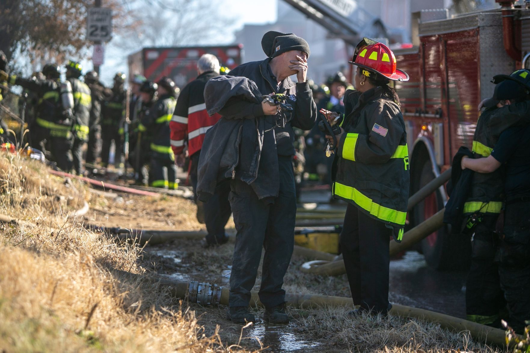 Firefighters fight blaze in Wells-Goodfellow